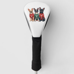 Christmas French Bulldogs Xmas Frenchie Dog Men Wo Golf Head Cover