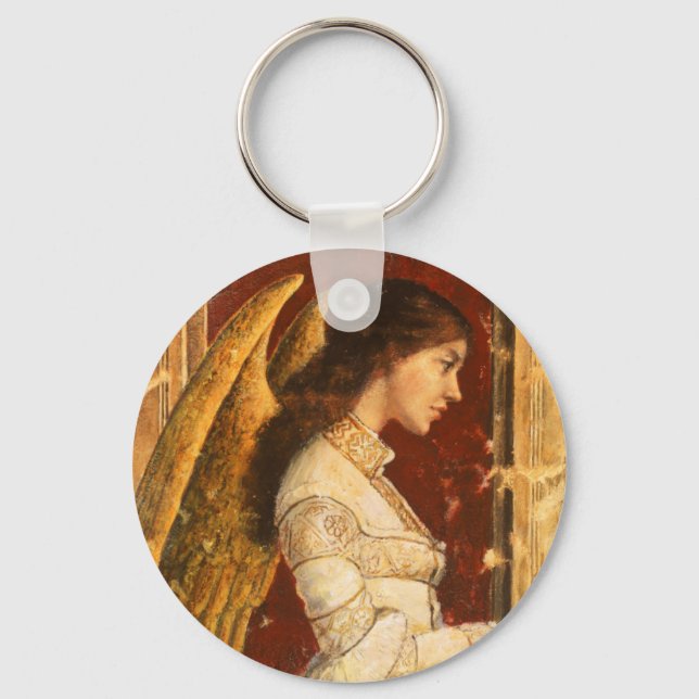 Christmas Fresco Angel Key Ring (Front)