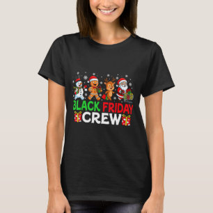 Christmas Friday Shopng Crew Black Shopng Family F T-Shirt