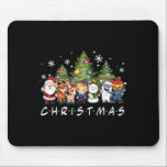 Christmas Friends Santa Rudolph Snowman Family Xma Mouse Pad<br><div class="desc">Christmas Friends Santa Rudolph Snowman Family Xmas Kids</div>