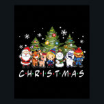 Christmas Friends Santa Rudolph Snowman Family Xma Poster<br><div class="desc">Christmas Friends Santa Rudolph Snowman Family Xmas Kids</div>