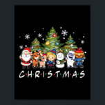 Christmas Friends Santa Rudolph Snowman Family Xma Poster<br><div class="desc">Christmas Friends Santa Rudolph Snowman Family Xmas Kids</div>