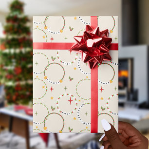 Christmas Friendship Bracelets Wrapping Paper
