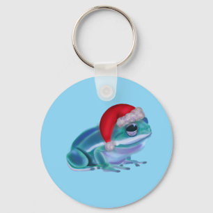 Christmas frog key ring