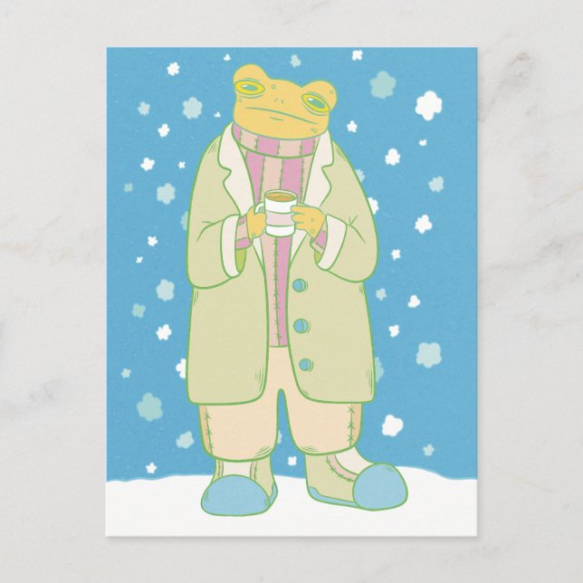 Christmas Frog Postcard (Front)