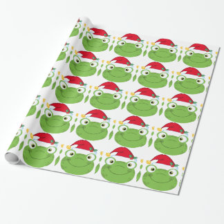 Christmas Frog Wrapping Paper