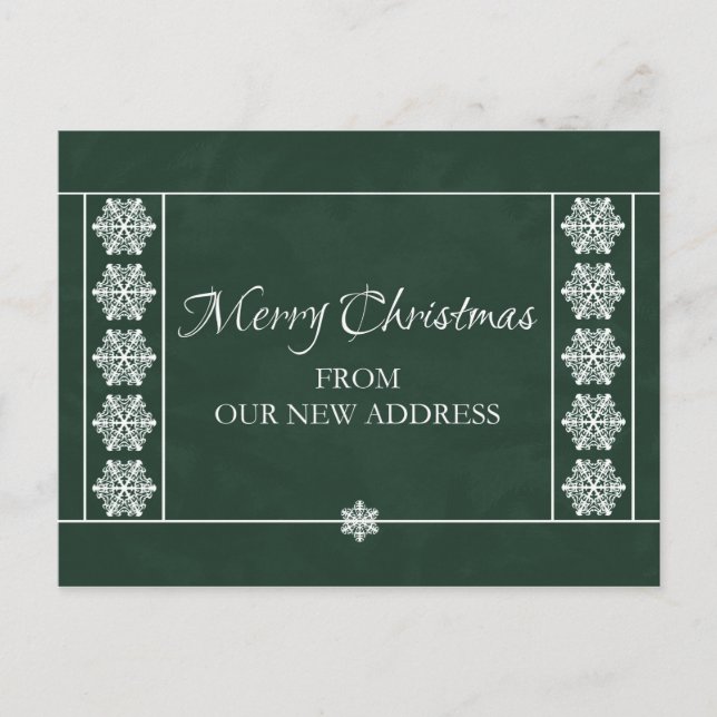 Christmas From Our New Address Postcard (Front)