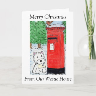 Christmas From Our Westie House Christmas card