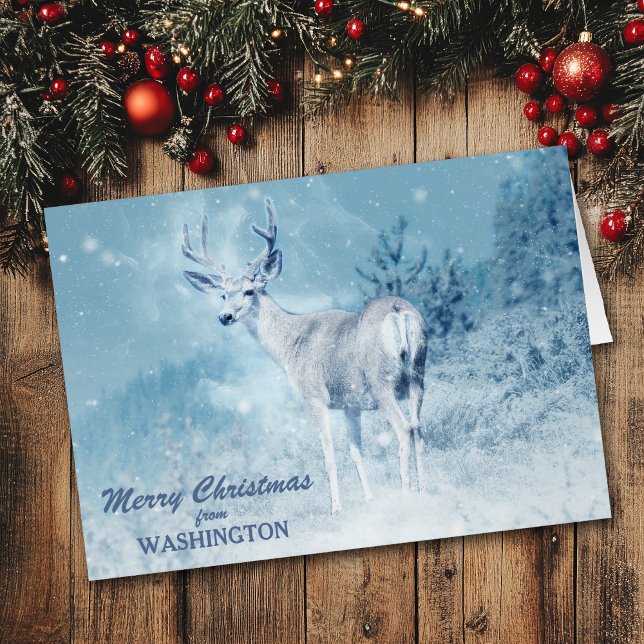 Christmas from Washington Deer Christmas Card (Creator Uploaded)