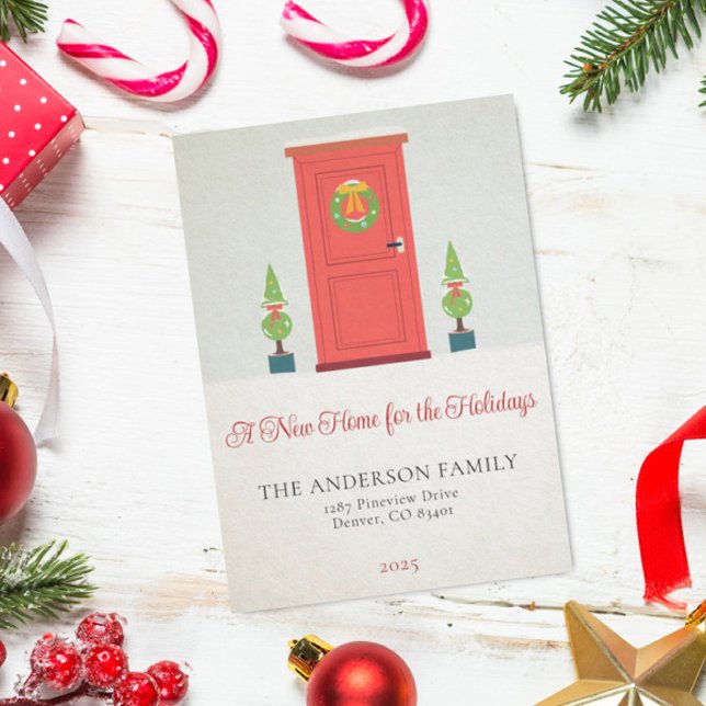 Christmas Front Door Holiday Moving Announcement (Creator Uploaded)