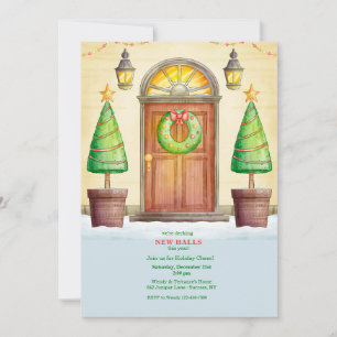 Christmas Front Door Invitation