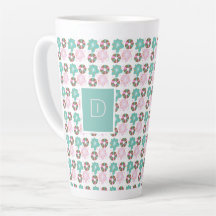 Christmas Frosted Doughnuts Pink Doodles Initial