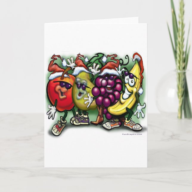 Christmas Fruit Holiday Card (Front)