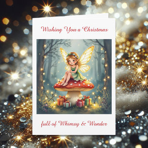 Christmas full of Whimsy and Wonder Holiday Poem Card