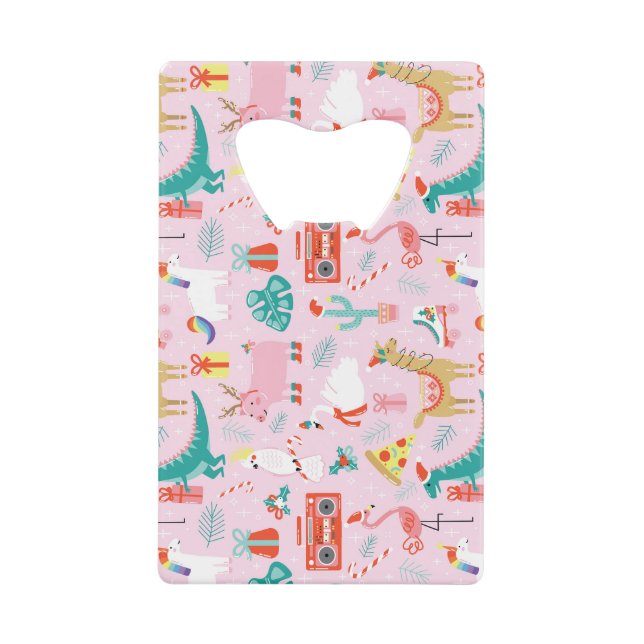 Christmas Fun: Animal Seamless Pattern. (Front)