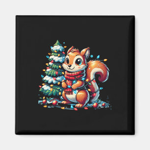 Christmas Fun For Kids Winter Squirrel And Xmas Co Magnet