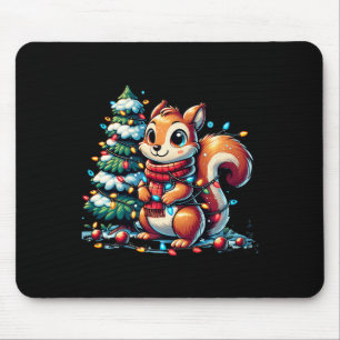 Christmas Fun For Kids Winter Squirrel And Xmas Co Mouse Pad