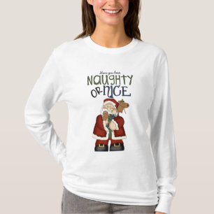 Christmas Fun Santa Naughty or Nice Toys T-Shirt