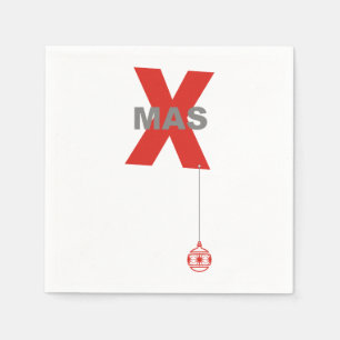 Christmas Fun - Xmas Type & Tree Bauble 1 Napkin