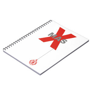 Christmas Fun - Xmas Type & Tree Bauble 1 Notebook