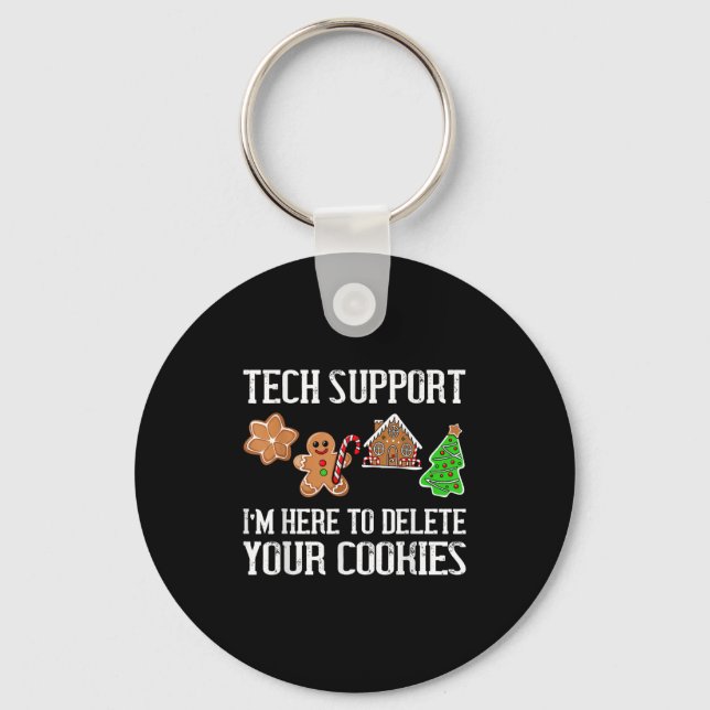 Christmas Funny Cookies Pyjamas Xmas For Men Women Key Ring (Front)