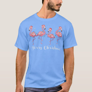 Christmas funny flamingo pink christmas tree mas a T-Shirt
