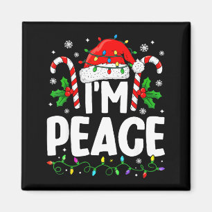 Christmas Funny I Come In Peace Couple Matching Me Magnet