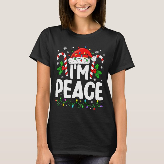 Christmas Funny I Come In Peace Couple Matching Me T-Shirt (Front)