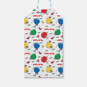 Christmas funny mouse with balls gift tags