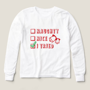 Christmas Funny Naughty or Nice or Tried List