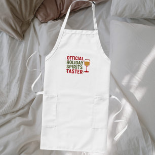 Christmas funny party spirits taster long apron