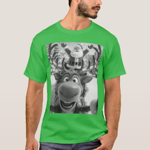 Christmas Funny Rein Sie with Santa Sleigh Xmas vi T-Shirt