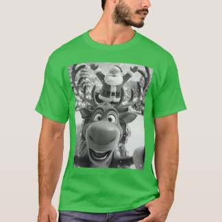 Christmas Funny Rein Sie with Santa Sleigh Xmas vi T-Shirt