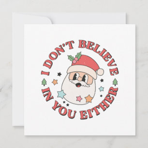 Christmas Funny Santa Invitation