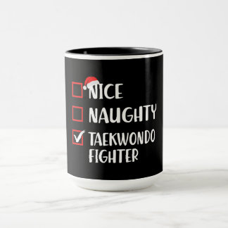 Christmas Funny Taekwondo Hoodie Mug