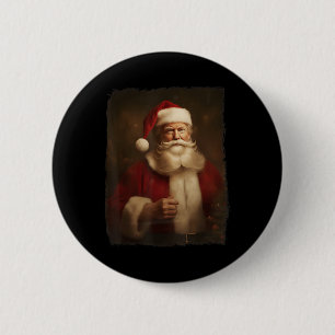 Christmas Funny Trump Santa Claus Retro Vintage 6 Cm Round Badge