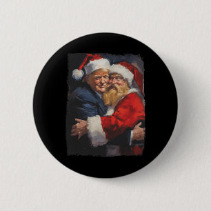 Christmas Funny Trump Santa Claus Retro Vintage Xm 6 Cm Round Badge