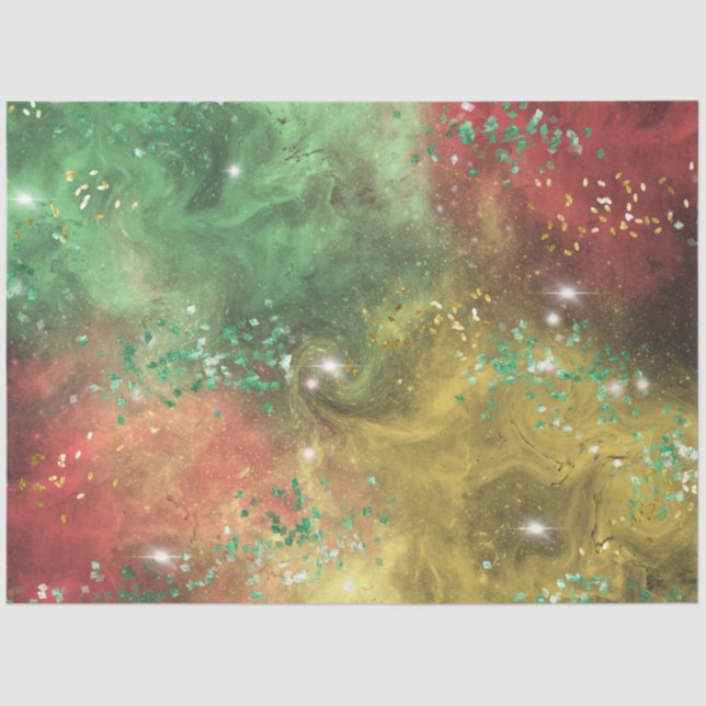 Christmas Galaxy Glitter Series Design 6 Tissue Paper (Front)