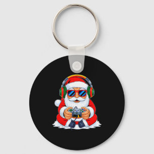 Christmas Gamer Boys Video Game Funny Santa Xmas S Key Ring