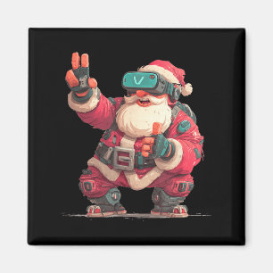 Christmas Gamer Look With This Cool Vr Santa Claus Magnet