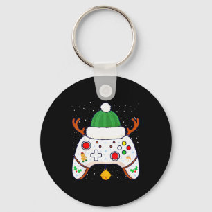 Christmas Gamer Video Game Controller Gamepad  Key Ring