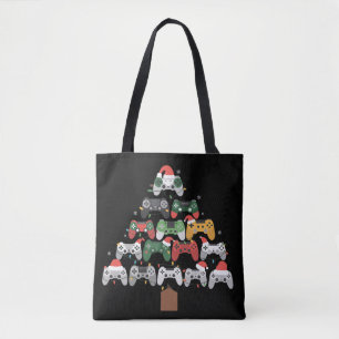 Christmas Gaming Tree Gamers Gamer Xmas Gifts  Tote Bag