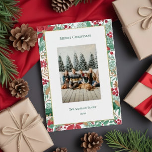 Christmas Garden    Foil Holiday Card