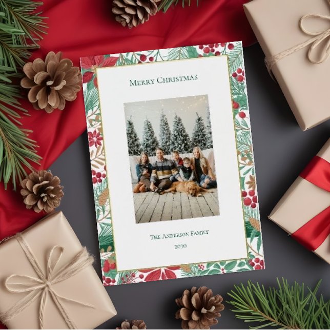 Christmas Garden |  Foil Holiday Card (Creator Uploaded)