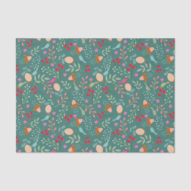 Christmas garden tissue paper (Front)
