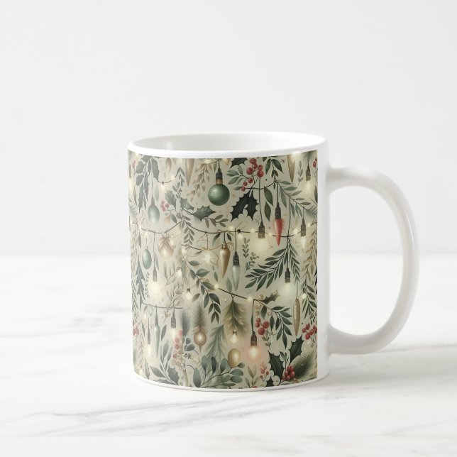 Christmas Garland and Lights Mug (Right)