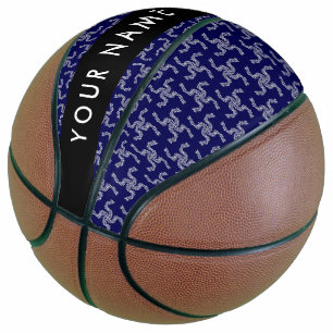 Christmas Garland, Blue, Your name, Personalise Basketball
