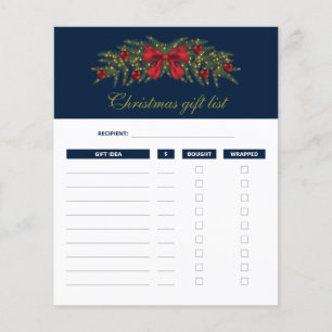 Christmas Garland - Christmas Gift List Plans