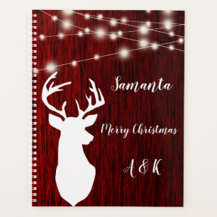 Christmas ,garland, deer head,personalised planner