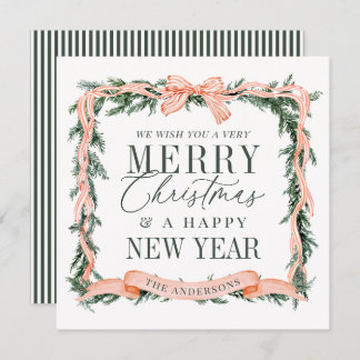 Christmas Garland Frame Holiday Card